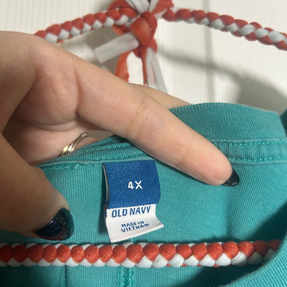 Old Navy Teal Shift Tank Dress – Size 4X - Picture 8 of 9